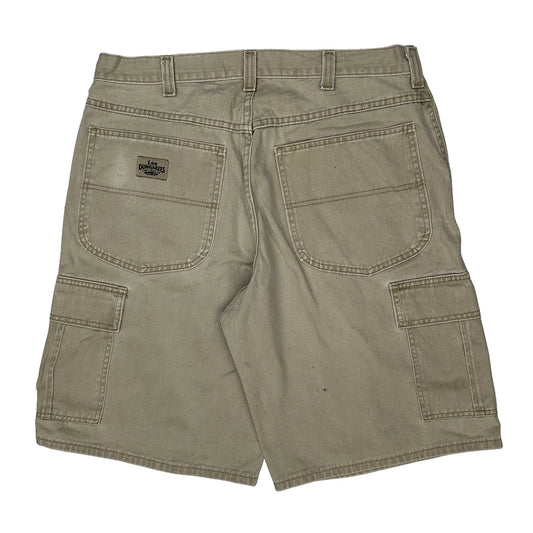 Dickies Cargo Carpenter Shorts - 36W 12L Beige Cotton