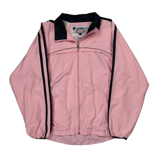 Champion Track Jacket - Medium Pink Polyester