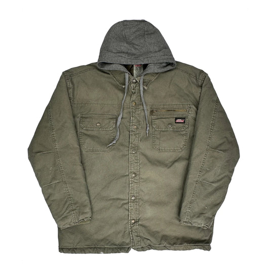 Dickies Collared Jacket - XL Khaki Cotton