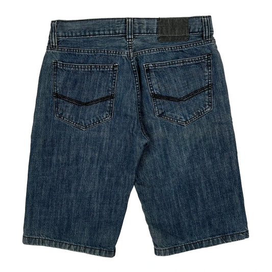 American Eagle Denim Shorts - 30W 12L Blue Cotton