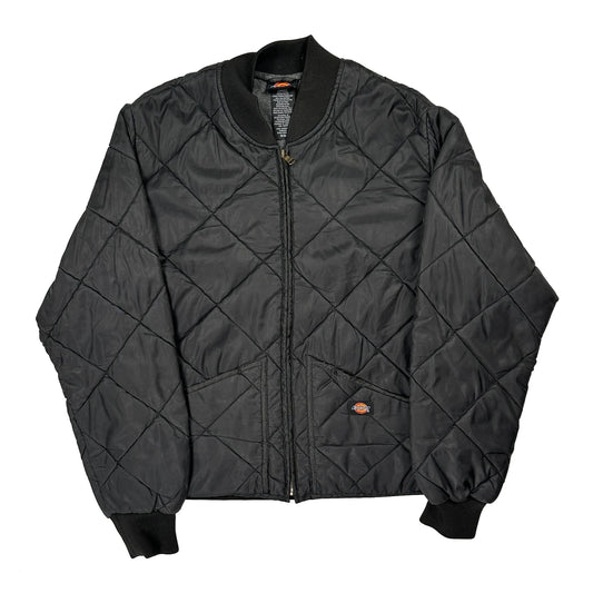 Dickies Quilted Liner Bomber Jacket - Medium Black Polyester