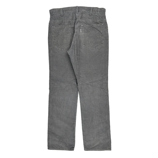 Levis Cord Trousers - 32″ Waist Grey Cotton