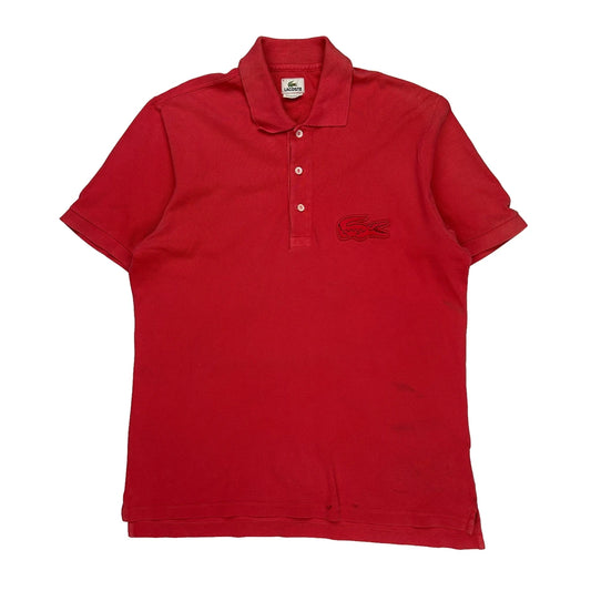 Lacoste Polo Shirt - Large Red Cotton