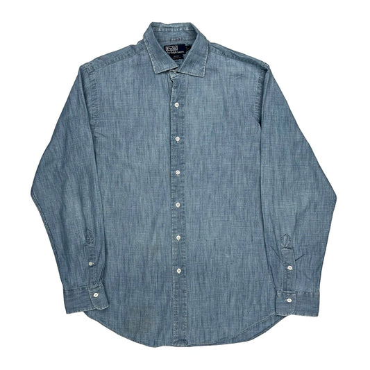 Polo By Ralph Lauren Denim Shirt - Large Blue Cotton