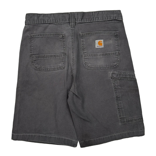 Carhartt Carpenter Shorts - 30W 10L Grey Cotton