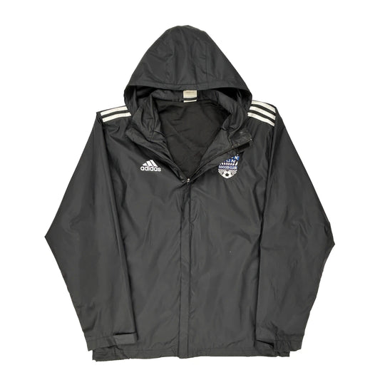 Soccer Club Adidas Windbreaker - Large Black Polyester