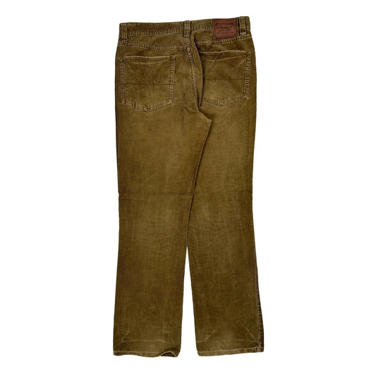Vintage Polo By Ralph Lauren Cord Trousers - 32″ Waist Brown Cotton