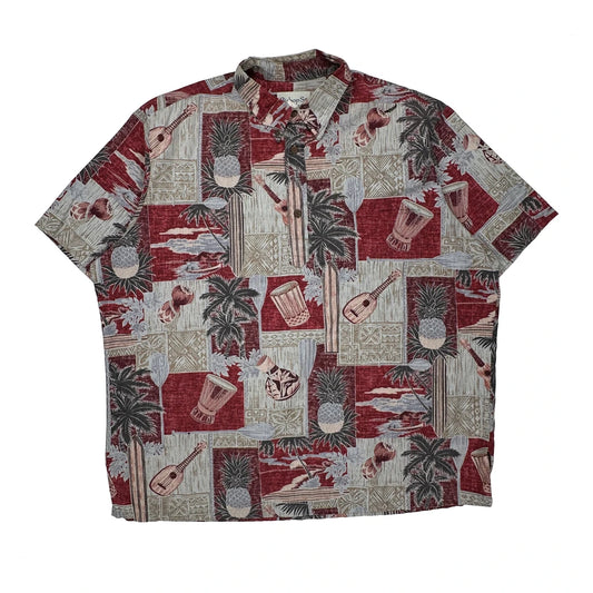 Bishop St Hawaiian Shirt - 3XL Multicoloured Cotton