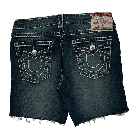 True Religion Denim Shorts - 30W US 4 Dark Wash Denim