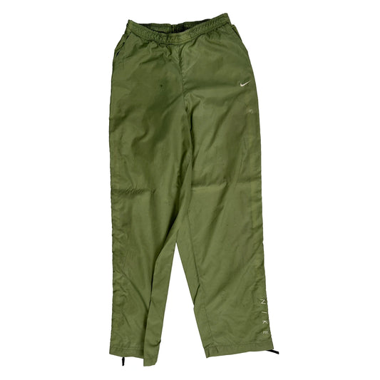 Nike Track Pants - Large Green Polyester