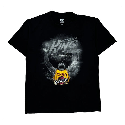 Cleveland Cavaliers Majestic Nba T-Shirt - Medium Black Cotton