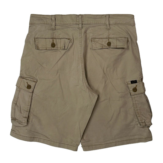 Lee Cargo Shorts - 34W 10L Beige Cotton