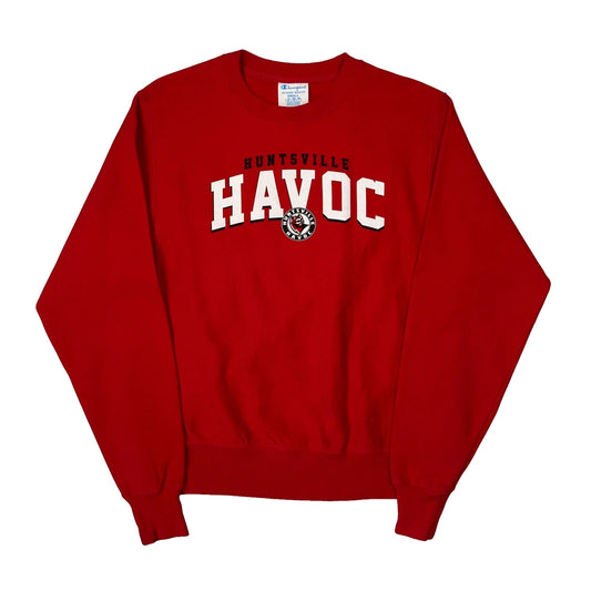 Huntsville Havoc Champion College Sweatshirt - Small Red Cotton Blend