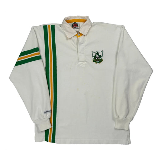 Ireland Barbarian Striped Rugby Shirt - XL White Cotton
