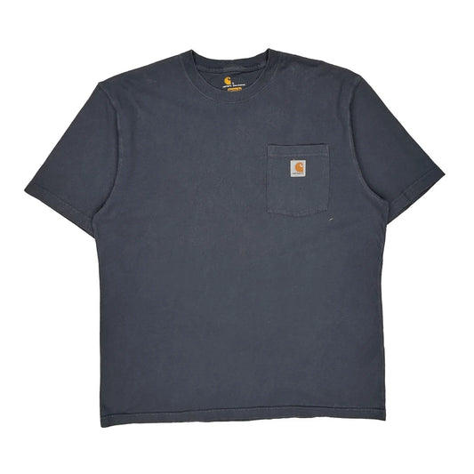 Carhartt T-Shirt - Large Grey Cotton