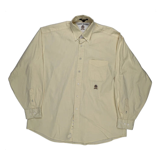 Tommy Hilfiger Shirt - Large Yellow Cotton