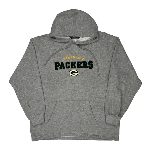 Green Bay Packers Nfl Hoodie - XL Grey Cotton Blend