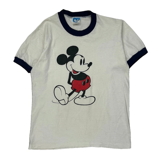 Made In USA Disney Cartoon T-Shirt - Small White Cotton