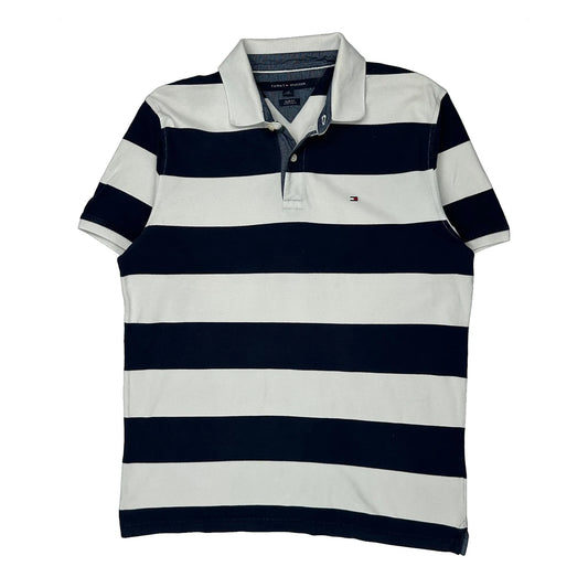 Tommy Hilfiger Slim Fit Polo Shirt - Large Navy Cotton