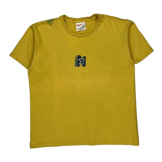 Made In USA Spirit Of Sport Nike Graphic T-Shirt - Medium Yellow Cotton