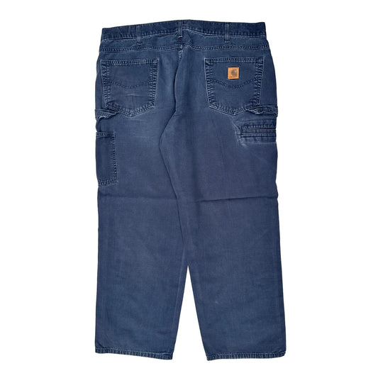 Carhartt Carpenter Trousers - 40W 29L Blue Cotton