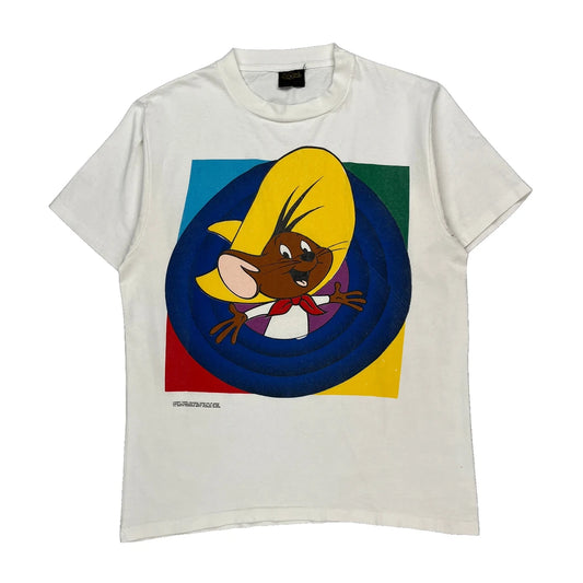 Changes Cartoon T-Shirt - Large White Cotton