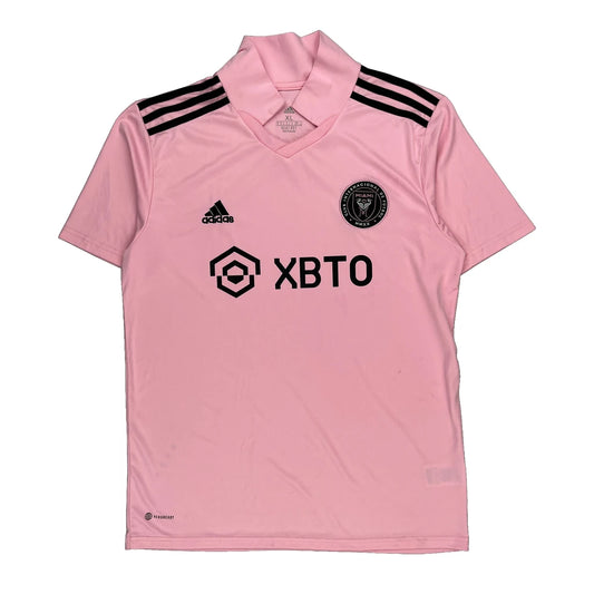 Inter Miami Cf 2022/23 Home Adidas Football Shirt - XL Pink Polyester