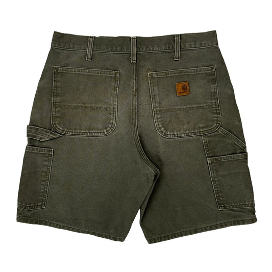 Carhartt Carpenter Shorts - 31W 9L Grey Cotton