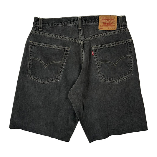 Levis Denim Shorts - 32W 10L Grey Cotton