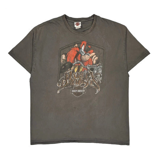 Arizona Harley Davidson Graphic T-Shirt - 2XL Grey Cotton
