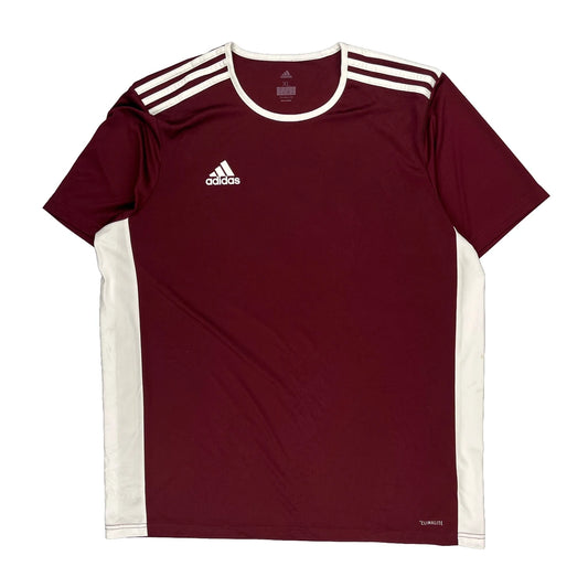 Number 18 Adidas Football Jersey - XL Burgundy Polyester