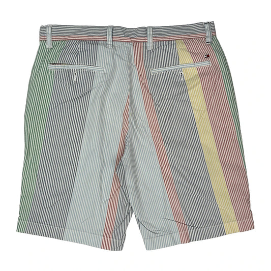 Tommy Hilfiger Striped Shorts - 31W 8L Multicoloured Cotton