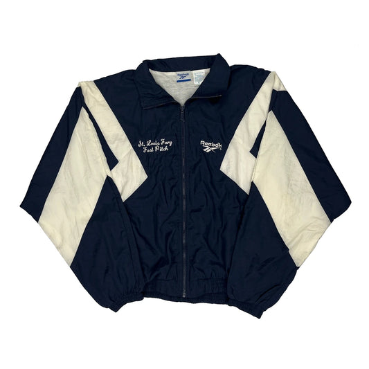 St. Louis Fury Fast Pitch Reebok Track Jacket - Medium Navy Nylon