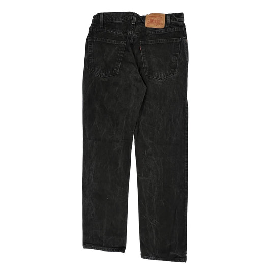 Levis 505 Jeans - 32W 32L Black Cotton