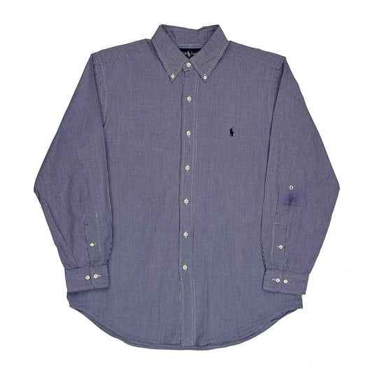 Vintage Ralph Lauren Checked Shirt - Large Purple Cotton
