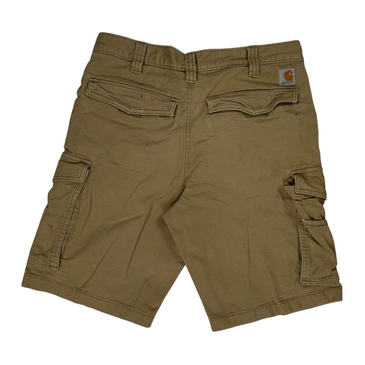 Carhartt Cargo Cargo Shorts - 32W 10L Khaki Cotton