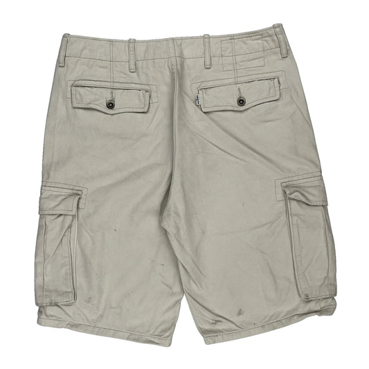 Levis Cargo Shorts - 34W 10L Beige Cotton