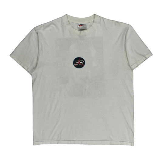 Made In USA Michael Jordan Nike Nba T-Shirt - Medium White Cotton