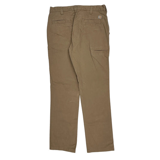Carhartt Carpenter Trousers - 34W 34L Khaki Cotton