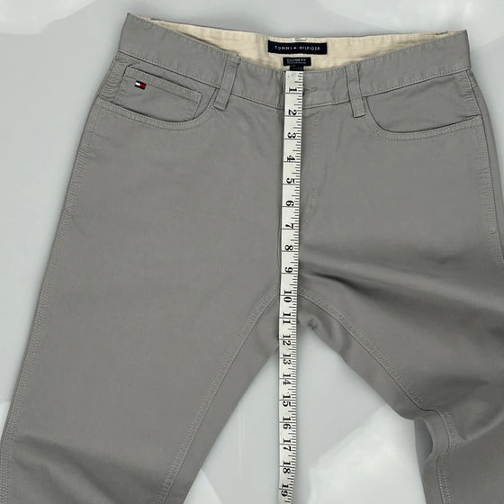 Tommy Hilfiger Slim Fit Chinos - 32W 29L Grey Cotton