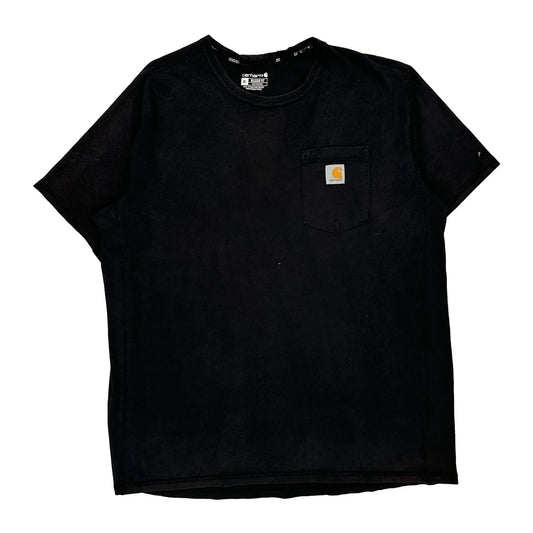 Carhartt T-Shirt - XL Black Cotton Blend