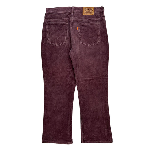 Levis Cord Trousers - 28″ Waist Purple Cotton