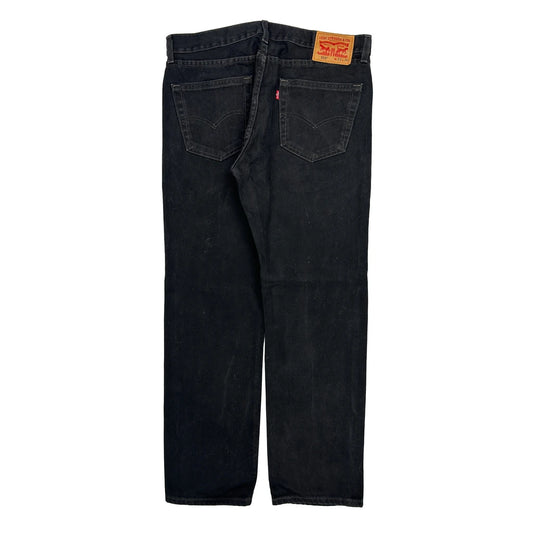 505 Levis Jeans - 34W 30L Black Cotton
