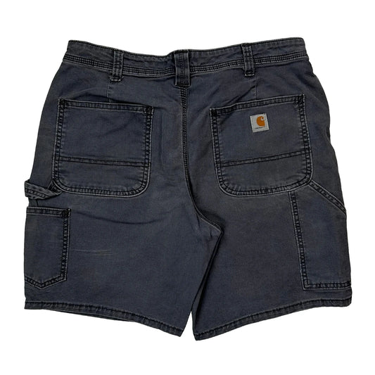 Carhartt Carpenter Shorts - 30W UK 10 Grey Cotton