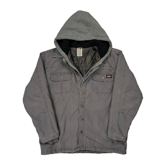 Dickies Workwear Jacket - XL Grey Cotton Blend