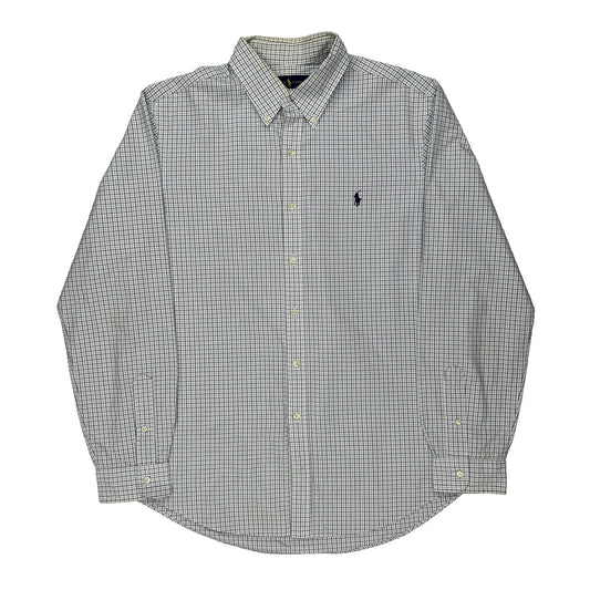 Ralph Lauren Checked Shirt - Large Blue Cotton