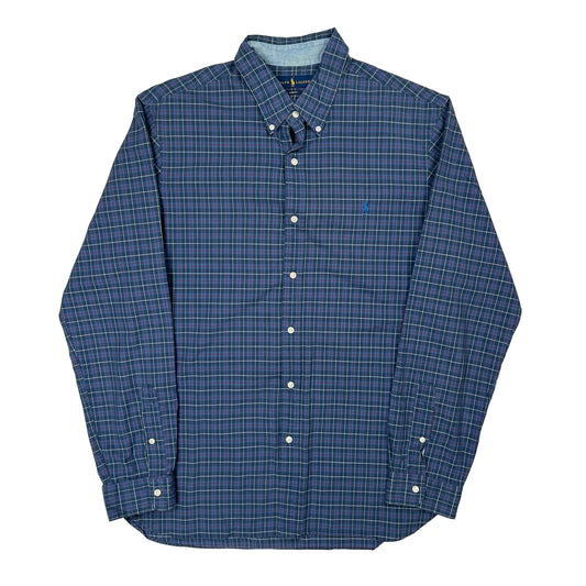 Vintage Ralph Lauren Slim Fit Shirt - XL Blue Cotton