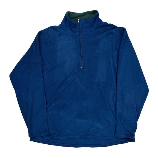 Made In USA Patagonia Capilene Fleece 1/4 Zip - Large Blue Polyester