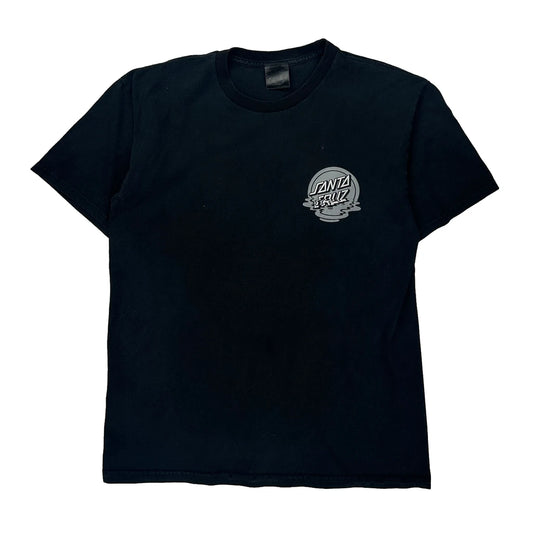 Santa Cruz Graphic T-Shirt - Medium Black Cotton