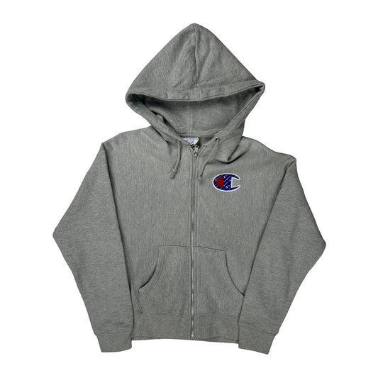 Reverse Weave Champion Hoodie - Medium Grey Cotton Blend